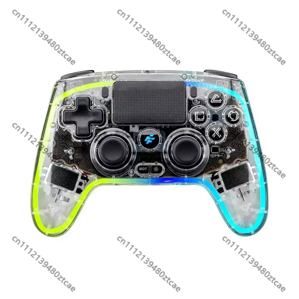 Gaming Hardware And Accessories - Controlador de juegos inalámbrico transparente, compatible