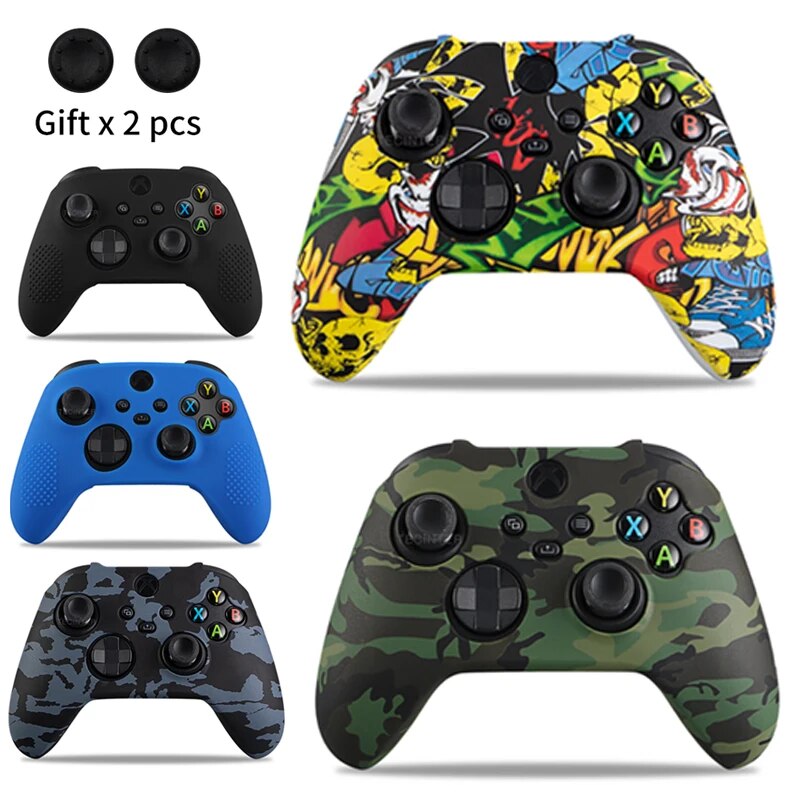 Gaming Setup Accessories Xbox - Funda de silicona suave para controlador