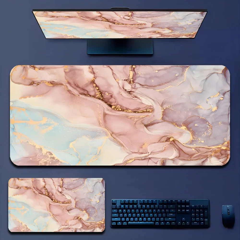 Gaming Accessories Officeworks - Alfombrilla de ratón grande de mármol