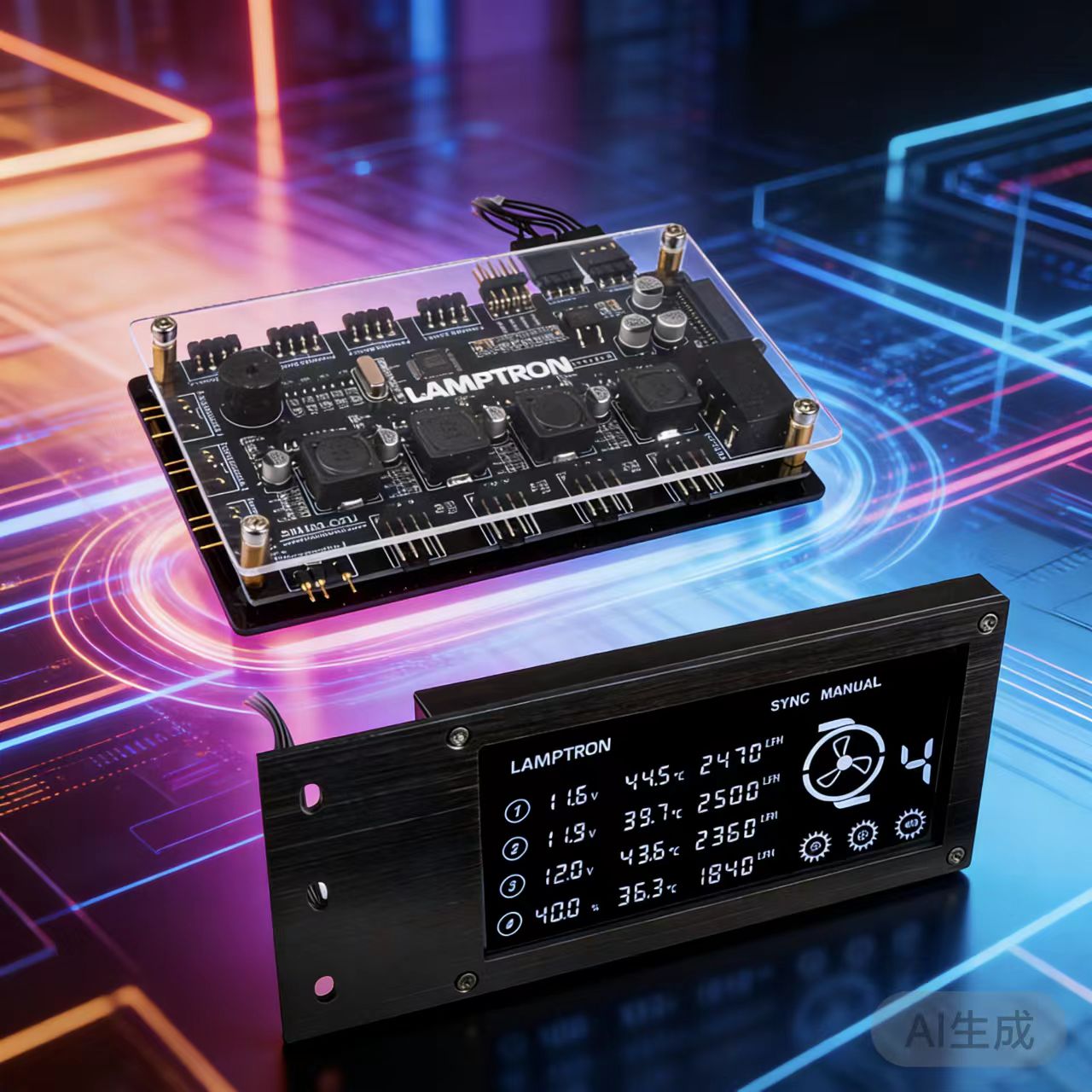 Gaming Hardware And Accessories - LAMPTRON RW460 Control de refrigeración por