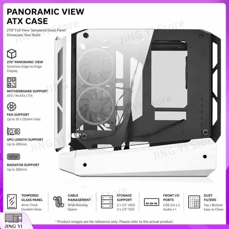 Gaming Hardware And Accessories - Caja de PC para juegos mATX,