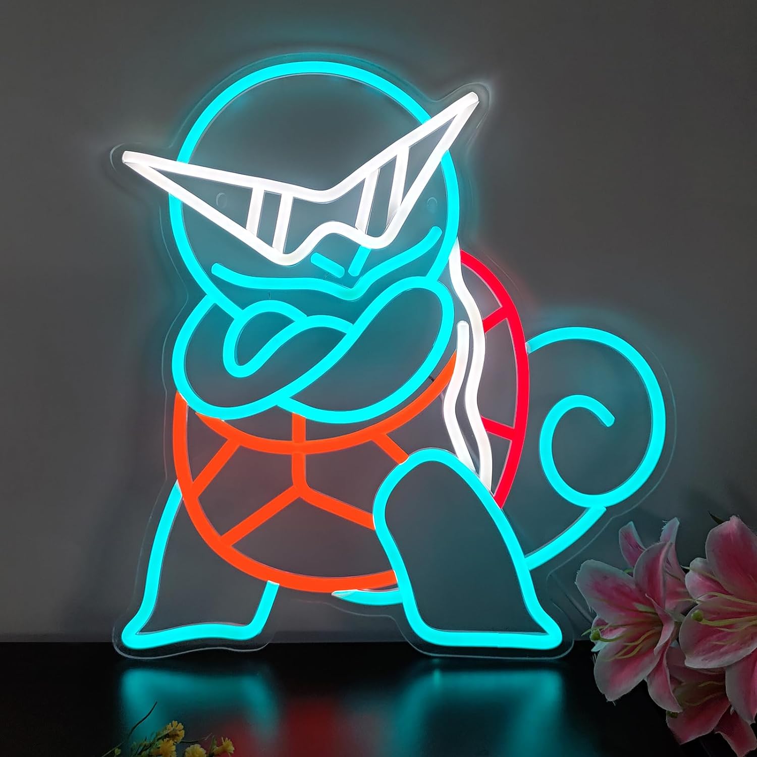 Gaming Accessories Anime - Letrero de Neón LED de Squirtle