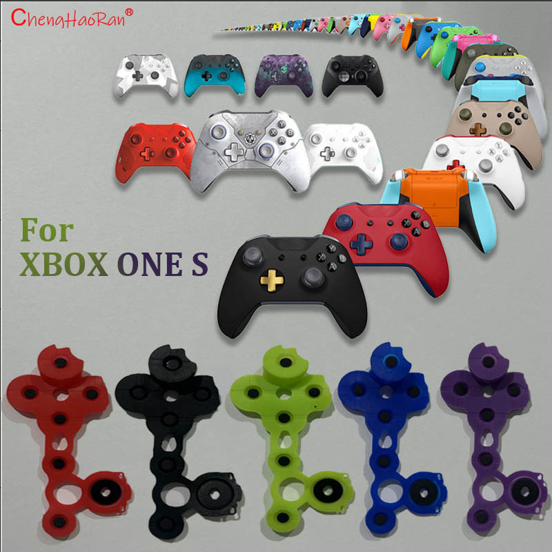 Gaming Controllers Xbox Accessories - Botón de goma conductor de color