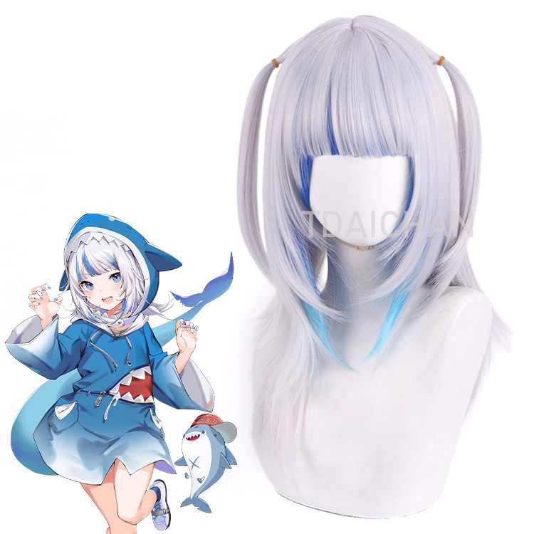 Peluca de Cosplay Gawr Gura 20 - Gaming Accessories Korea reseña y precio