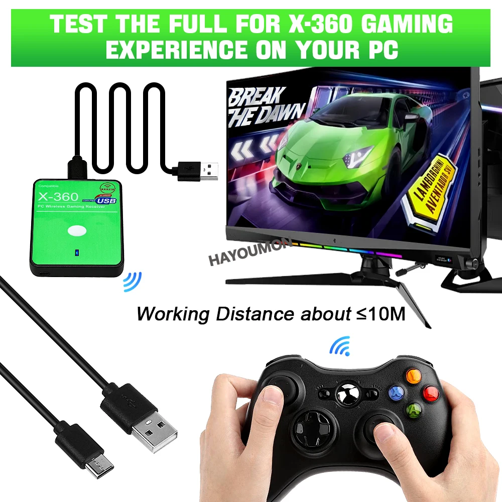 Nuevo receptor inalámbrico par - Gaming Controllers Xbox Accessories reseña y precio