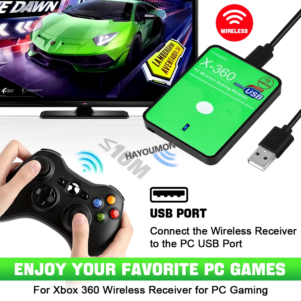 Nuevo receptor inalámbrico par - Gaming Controllers Xbox Accessories reseña y precio