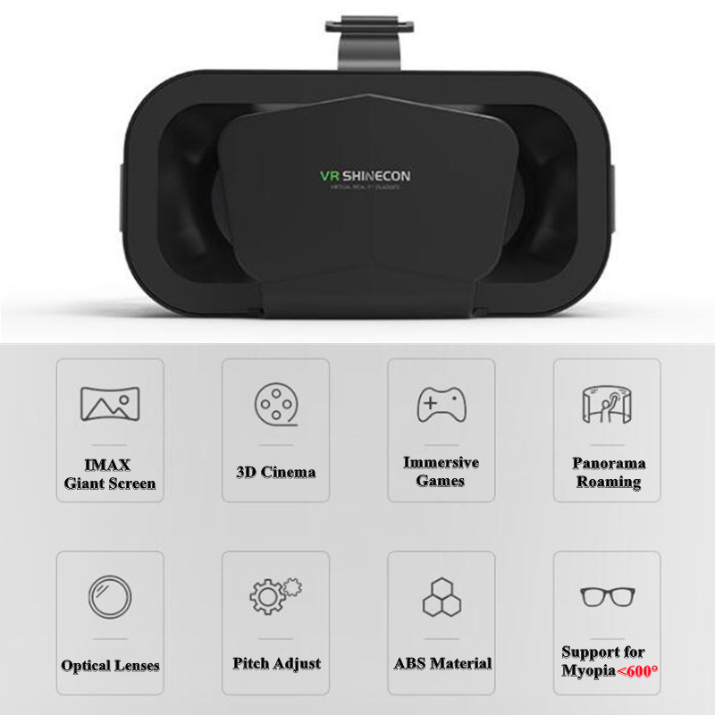 Shinecon Viar-gafas 3D VR, dis - Virtual Gaming Accessories reseña y precio
