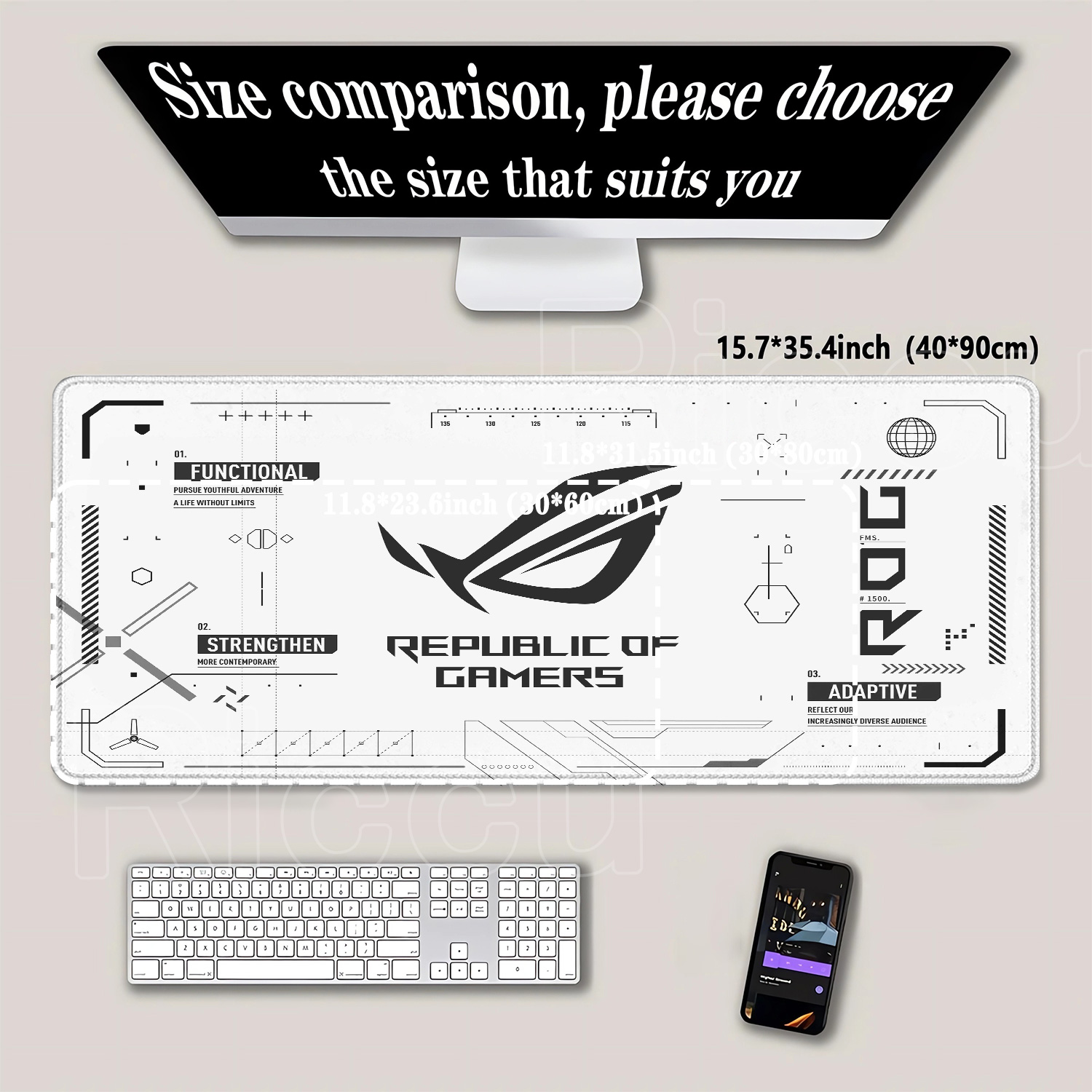 Alfombrilla de Ratón Grande pa - Gaming Accessories Asus reseña y precio